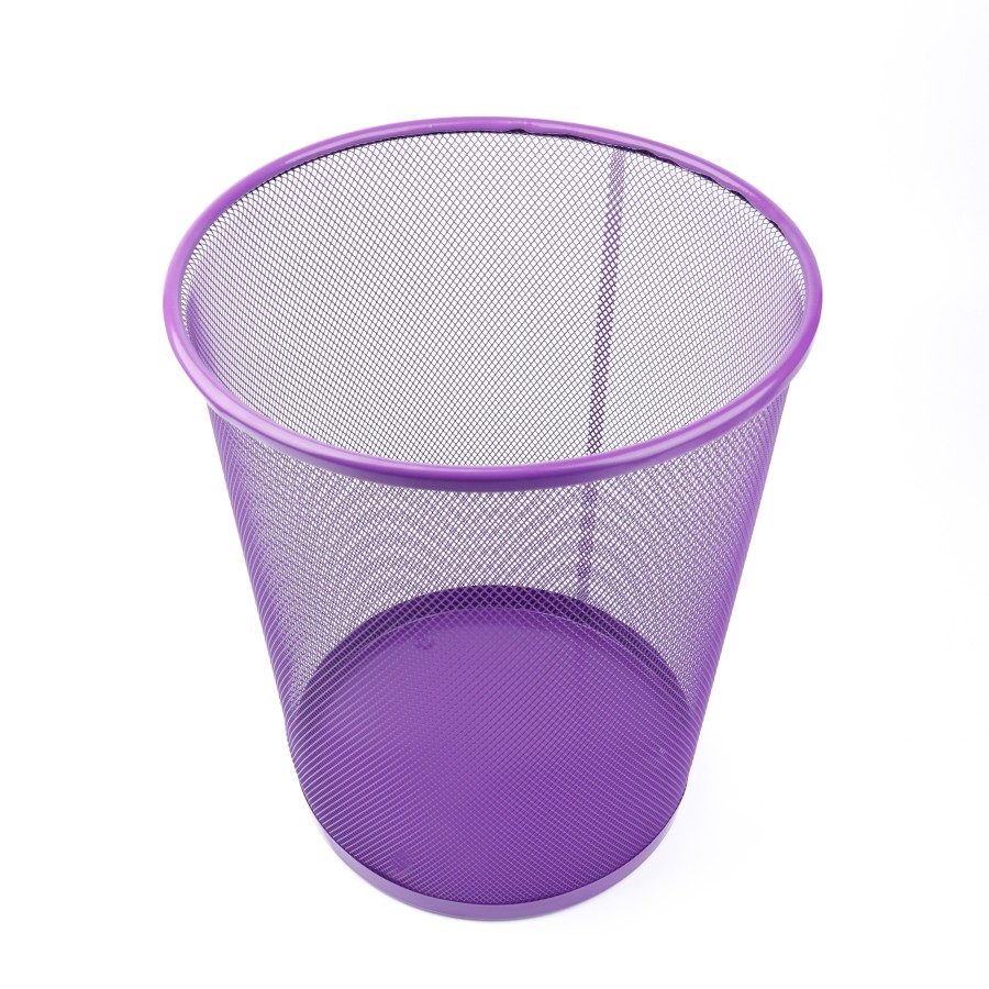 Generic Metal Mesh Waste Bin 26x28.5cm - 4 Color Pack