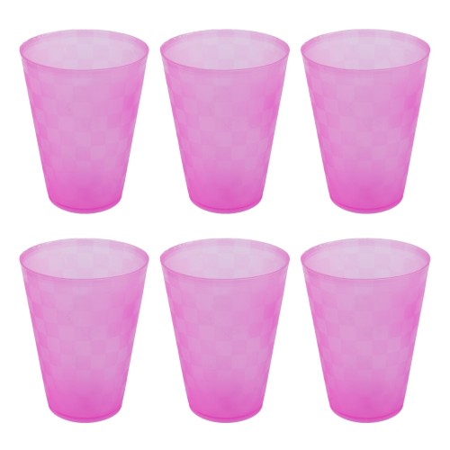 Generic 6pcs Plastic Cup Set 300ml - Pink