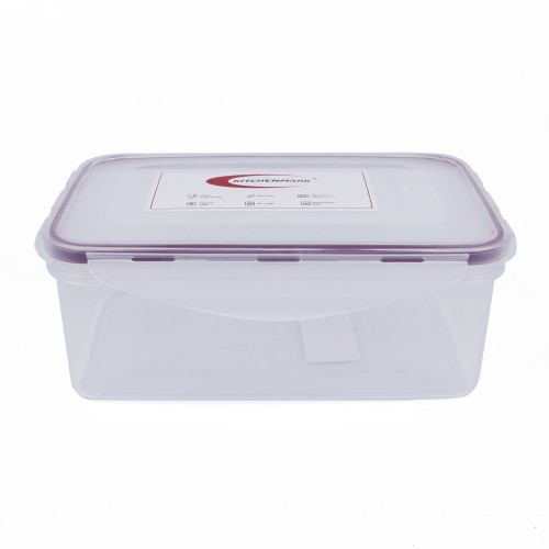 KITCHENMARK Lock and Safe Plastic Container 1300ml - Transparent