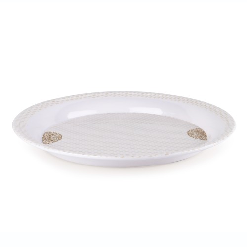 KITCHENMARK Melamineware Round Tray Yellow - 40cm