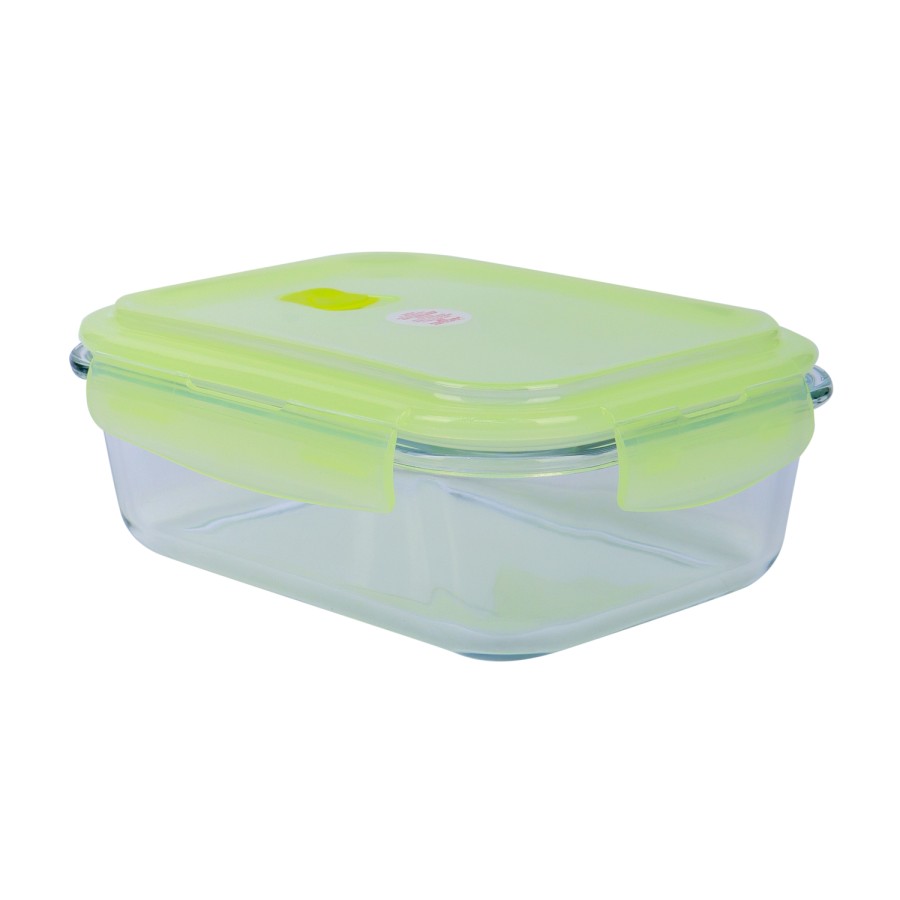 Generic Glass Storage Food Container 1040ml - Green