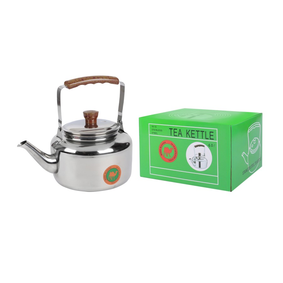 Generic Stainless Steel Tea Kettle 4L - Silver