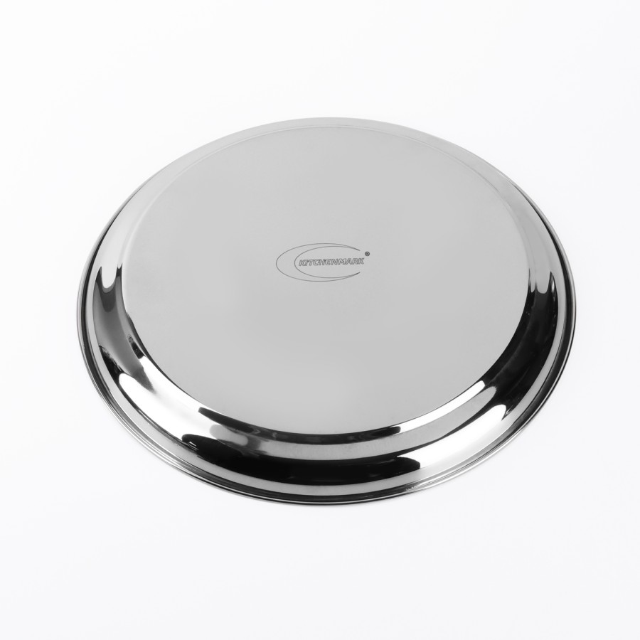 KITCHENMARK Rajbhog Round Steel Plate 12 - 29cm