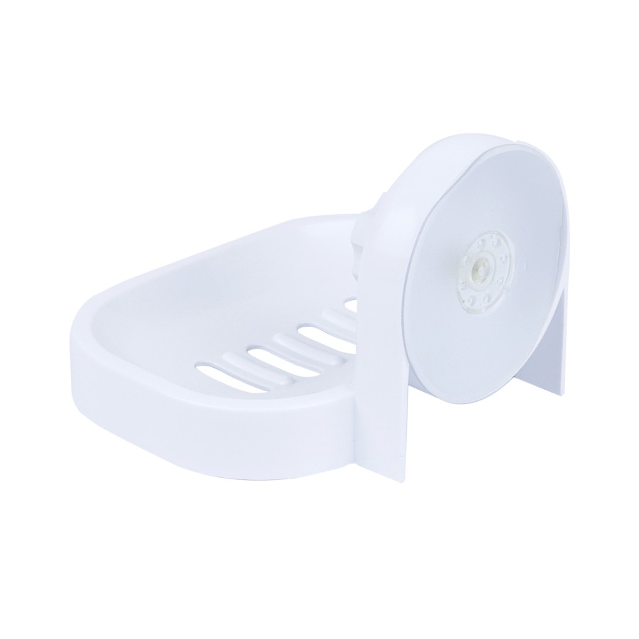 BECHOWARE Wall Hook Suction Soap Tray 15cm - White