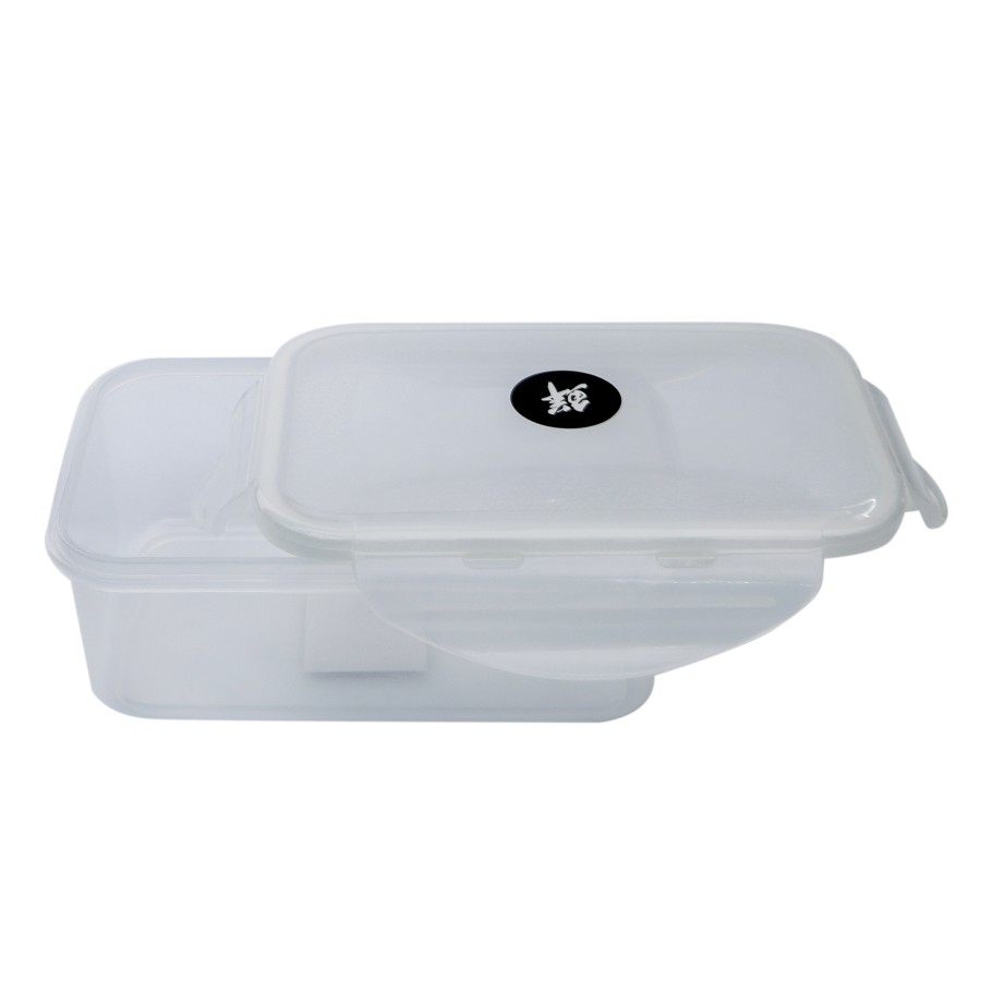 Generic Rectangular Airtight Plastic Food Container 500ml White