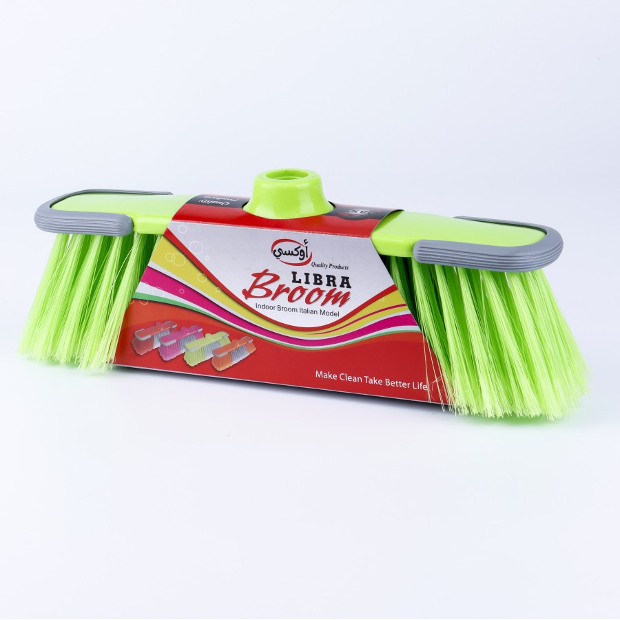 Oaxy Libra Indoor Floor Cleaning Broom - 3 Color Pack