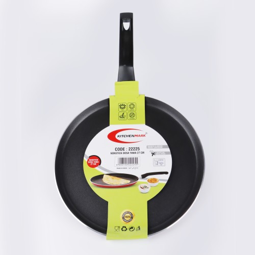 KITCHENMARK Non stick Dosa Tawa -27cm - Red