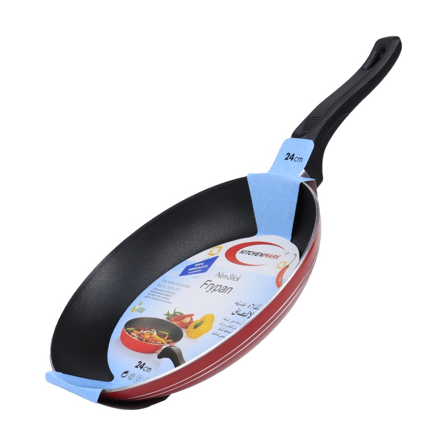 KITCHENMARK Nonstick Aluminium Frying Pan 24cm - Red