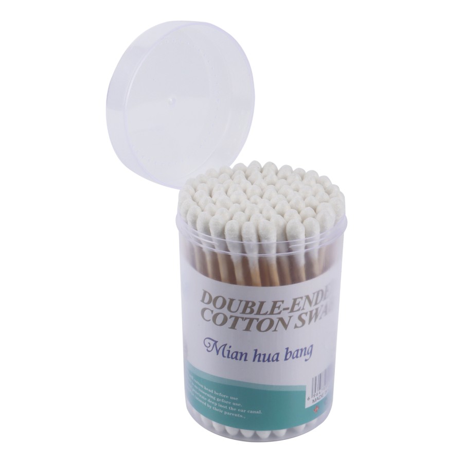 Generic 6pc of 85 Double Ended Cotton Buds Round Pack - White