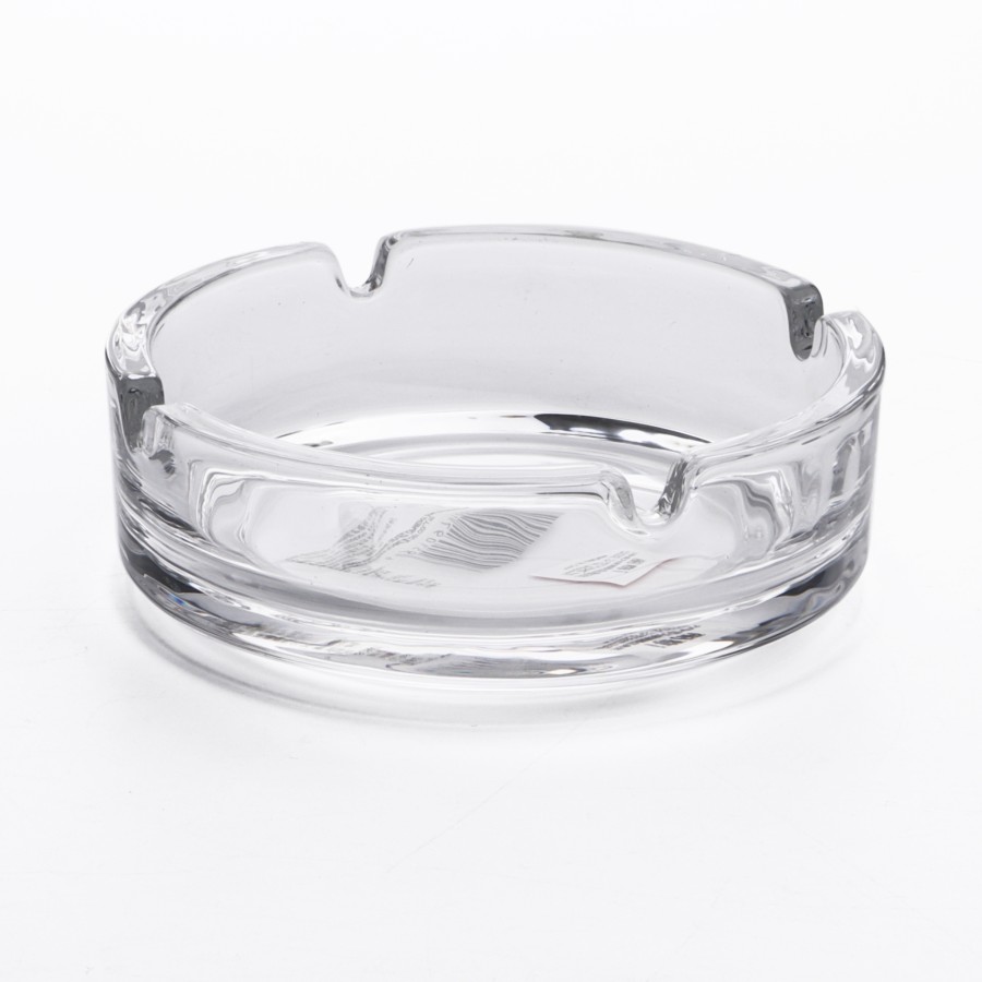 BLINKMAX Round Transparent Glass Ashtray 10.5cm