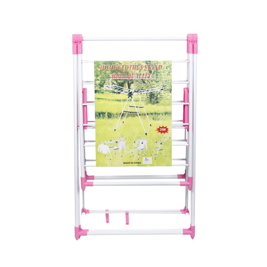 Generic Steel Cloth Dryer Stand 35m - Pink