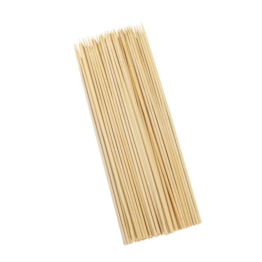 Generic 100pc 4mm Bamboo Stick BBQ Skewer 30cm