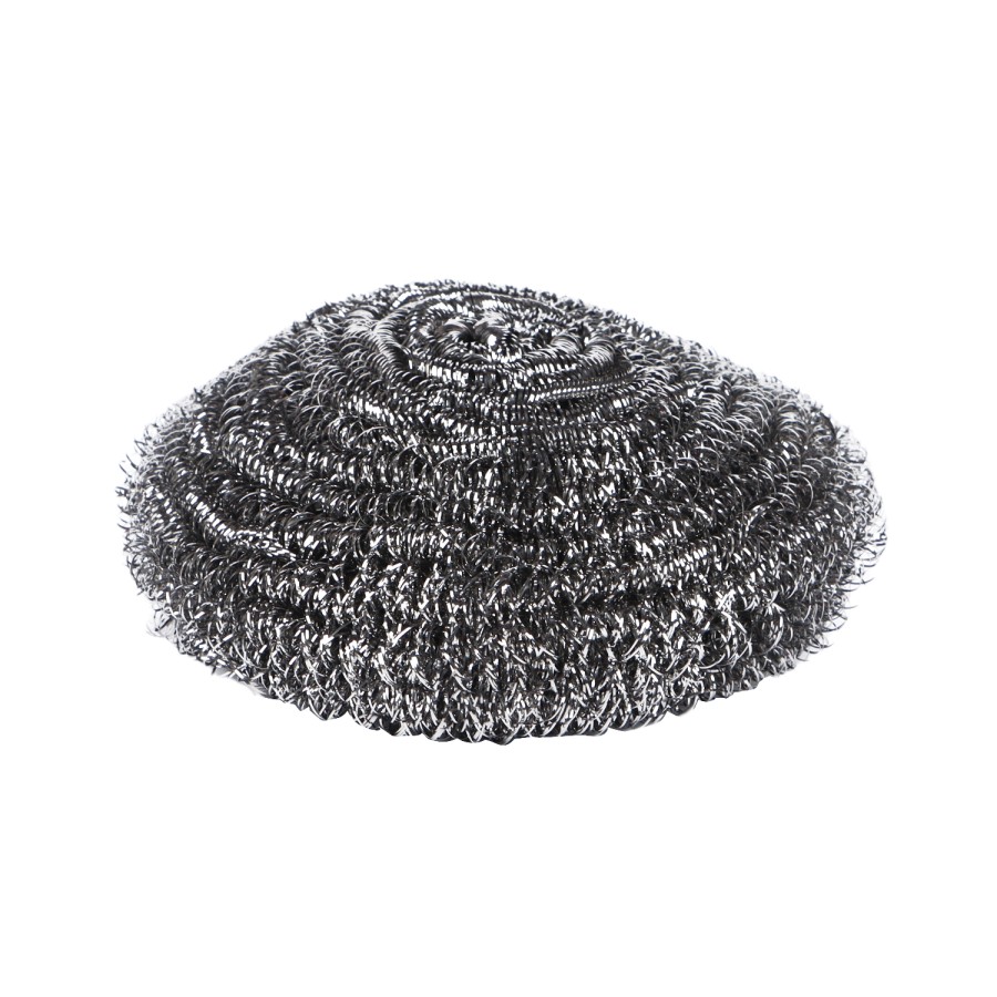 Generic 12pc Stainless Steel Steel Wool 50g Scourer Card Pack - Silver