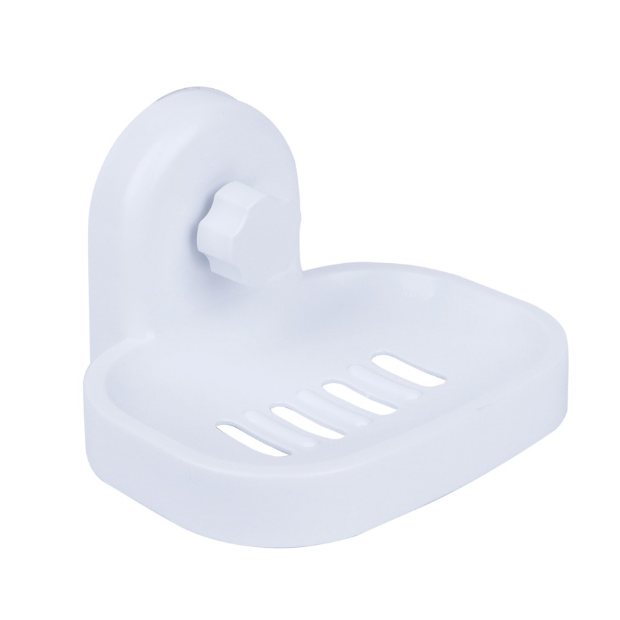 BECHOWARE Wall Hook Suction Soap Tray 15cm - White