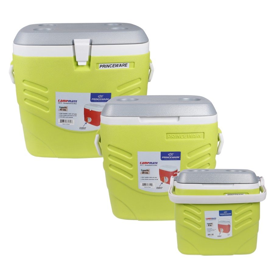 PRINCEWARE Cooler Box 3pcs Set 8,20,41L - Green