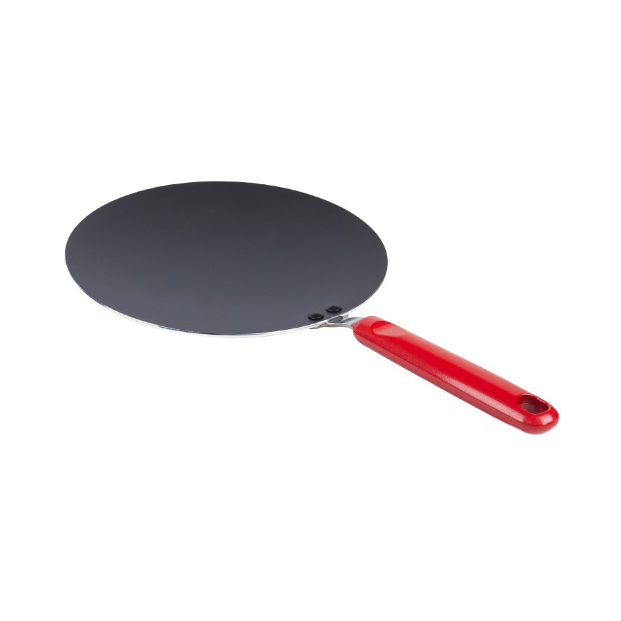 KITCHENMARK Nonstick Aluminium Concave Tawa 25cm - Red