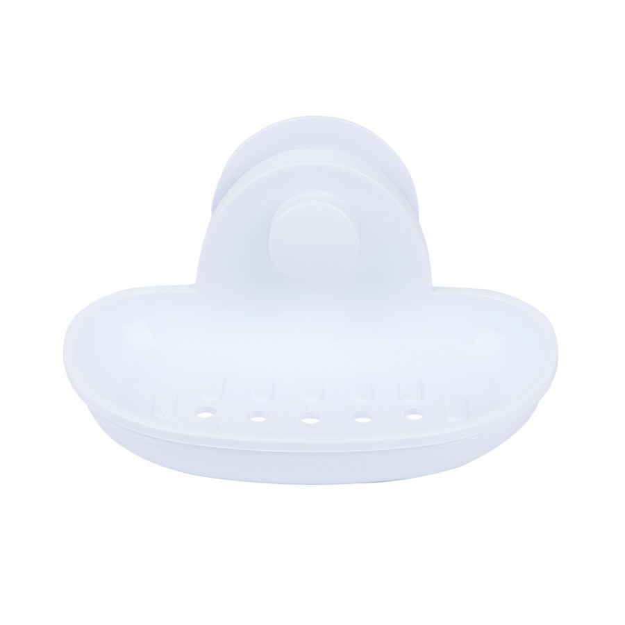 BECHOWARE Wall Hook Suction Soap Tray 15cm - White