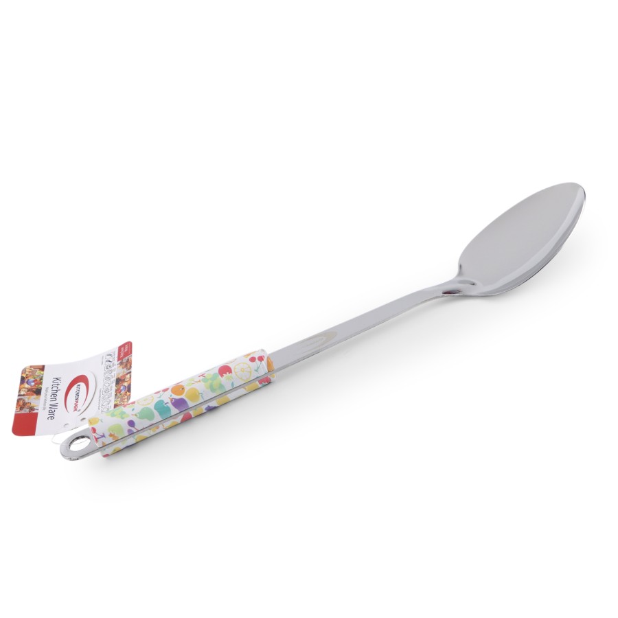 KITCHENMARK Stainless Steel Basting Long Rice Spoon - Fruit Design