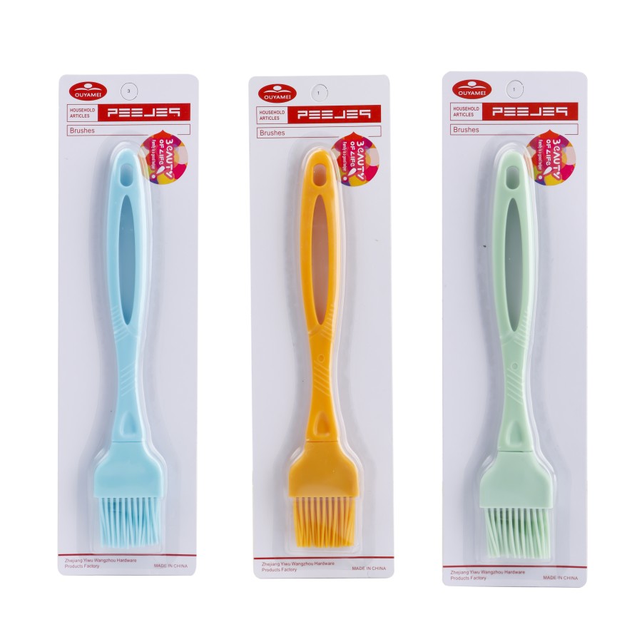 Generic Plastic Oil Brush 24cm - 3 Color Pack