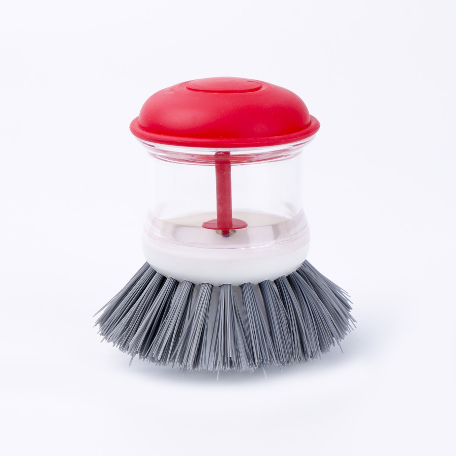 LIAO Round Dish Cleaning Brush 8cm - Red