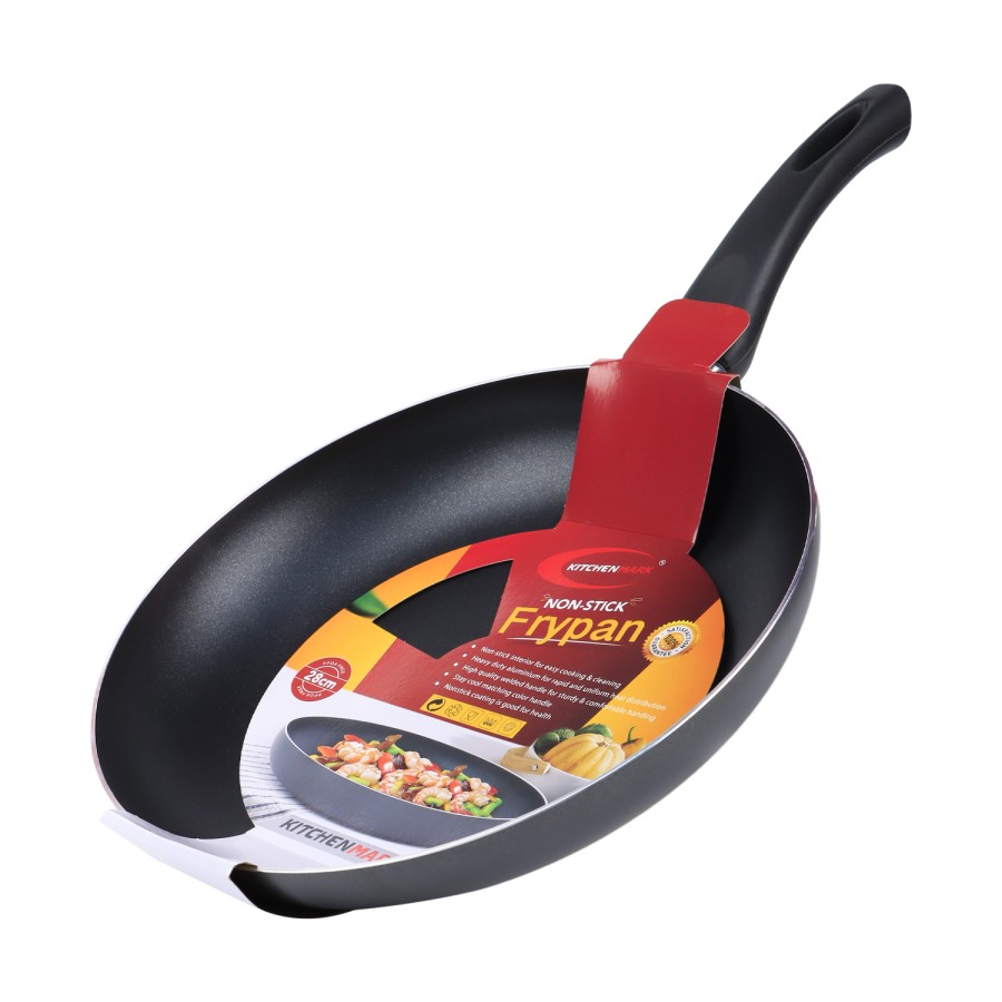 KITCHENMARK Nonstick Aluminium Frypan 28cm - Black