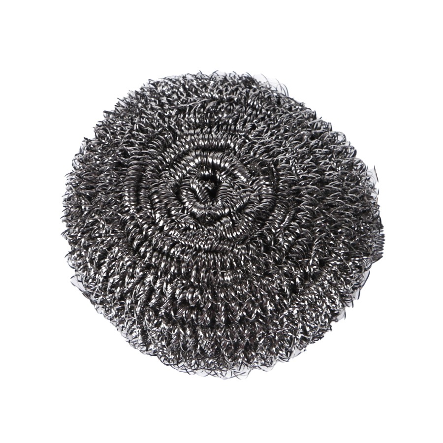 Generic 12pc Stainless Steel Steel Wool 30g Scourer Card Pack - Silver