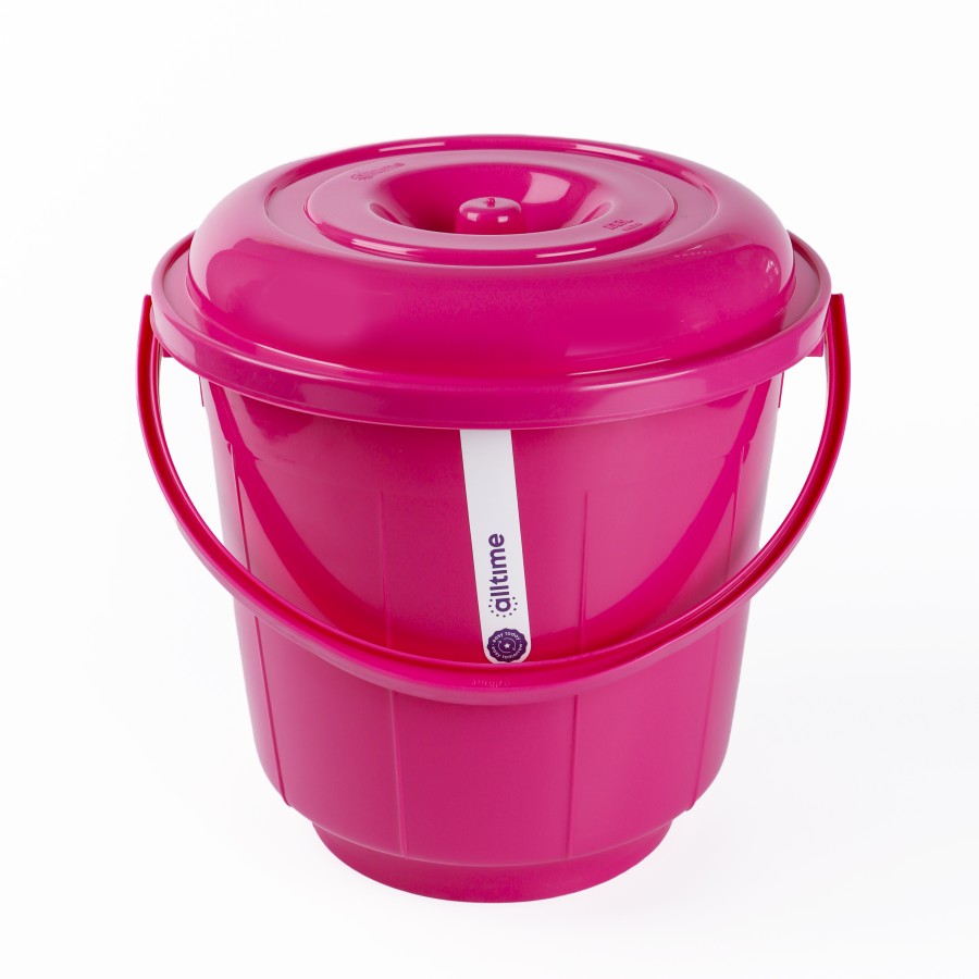 alltime Plastic Bucket with Lid 20Ltr - 3 Color Pack