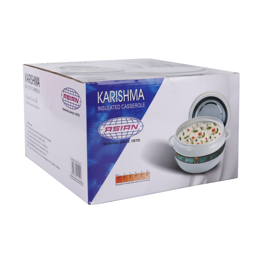 Generic Karishma Stainless Steel Insulated Casserole Hotpot 5000ml - Beige