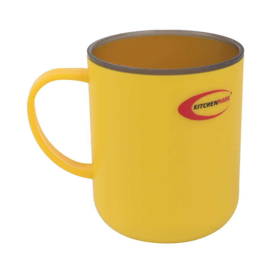 KITCHENMARK Plastic Mug 450ml - 3 Color Set