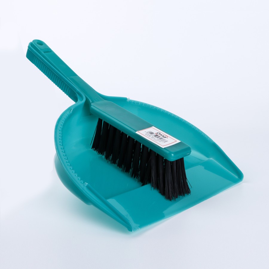 Oaxy Dustpan with Brush - 3 Color Pack