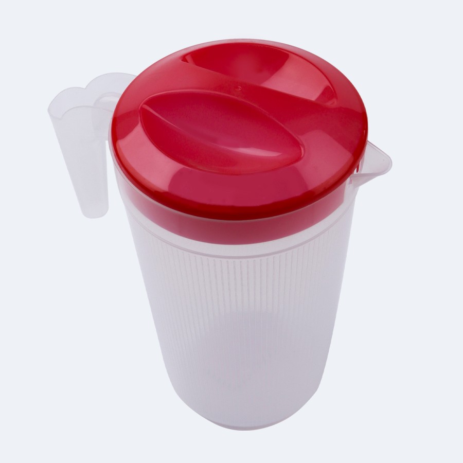 Generic Plastic Water Jug with Glasses 2L - 3 Color Pack