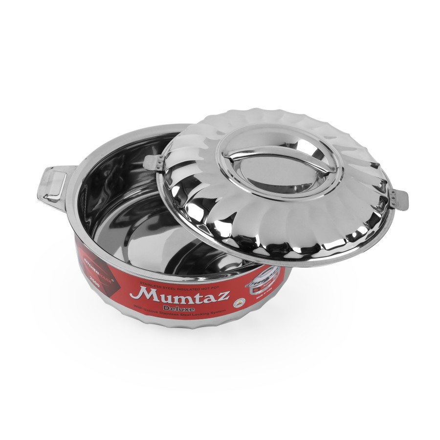 KITCHENMARK Mumtaz Stainless Steel Insulated Hot Pot - 2500ml