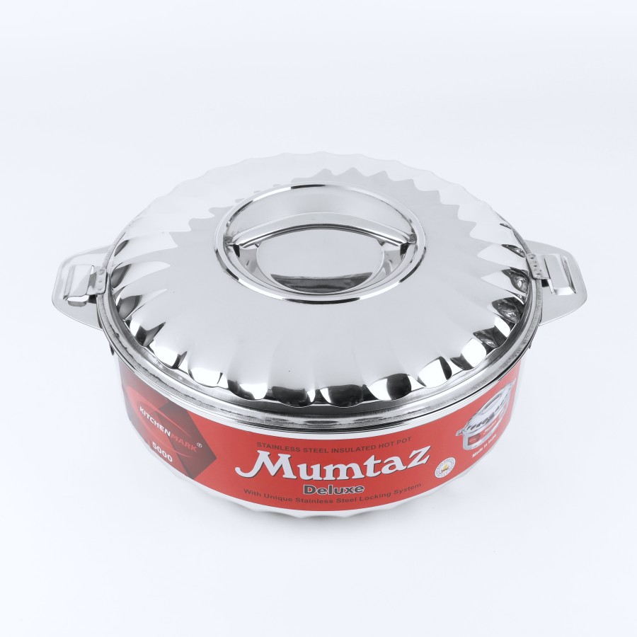 KITCHENMARK Mumtaz Stainless Steel Insulated Hot Pot - 5000ml