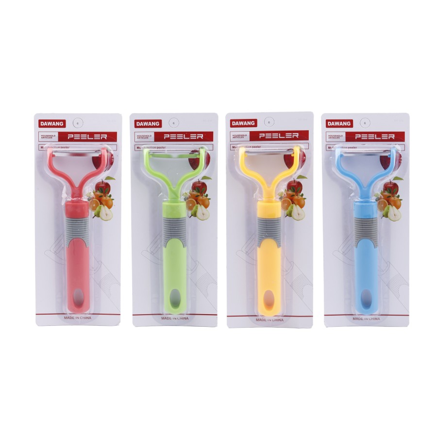 Generic Stainless Steel Vegetable Fruit Peeler - 4 Color Pack