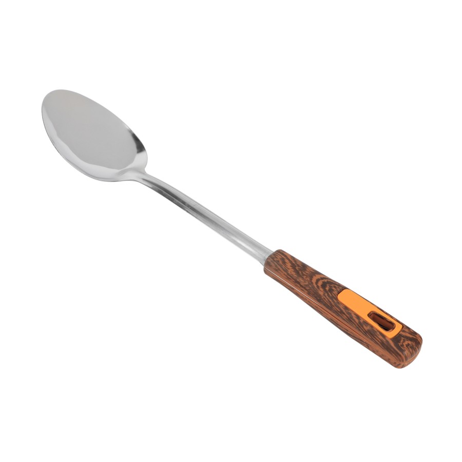 Generic Stainless Steel Rice Spoon - Plastic Wooden Design