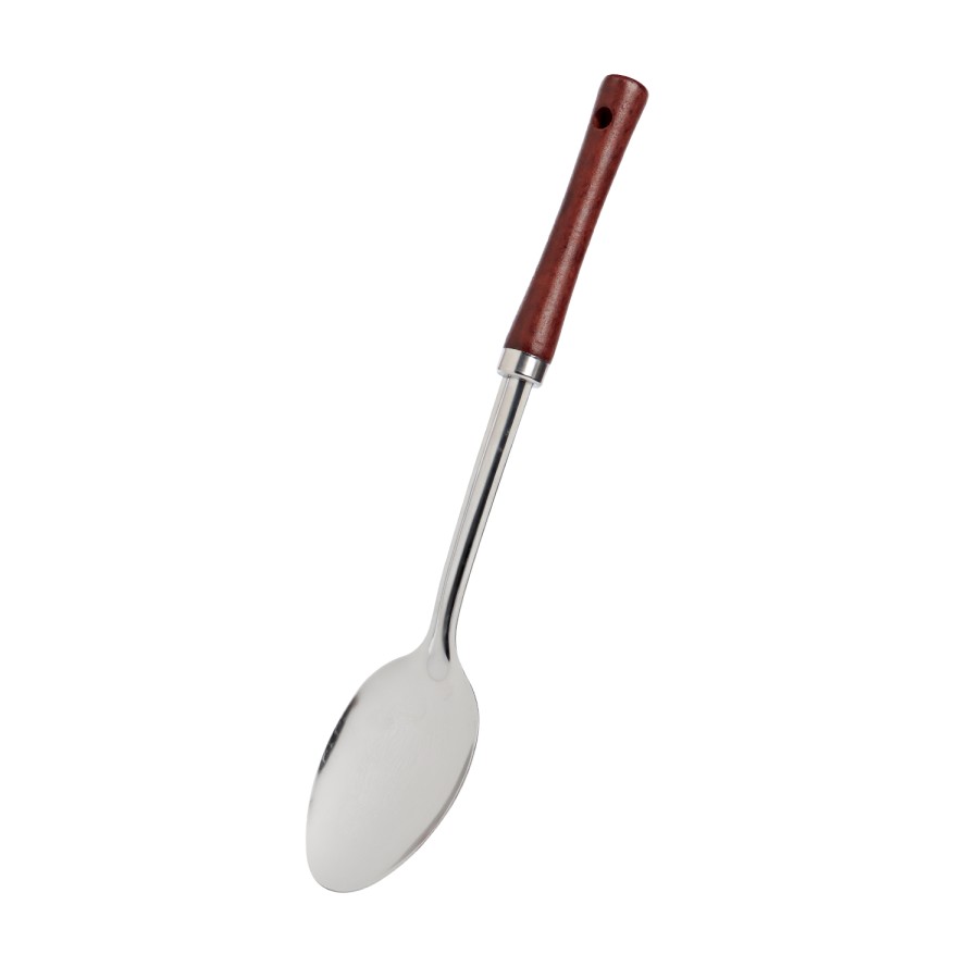 Generic Stainless Steel Rice Spoon - Wooden Handle