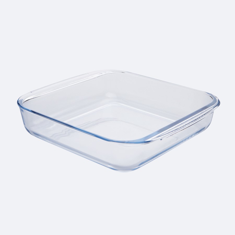 BECHOWARE 1.8L Glass Square Baking Tray 