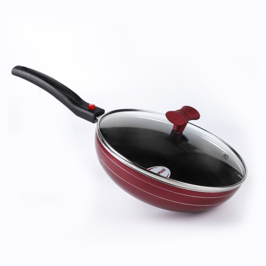 KITCHENMARK Nonstick Wokpan with Lid -22cm