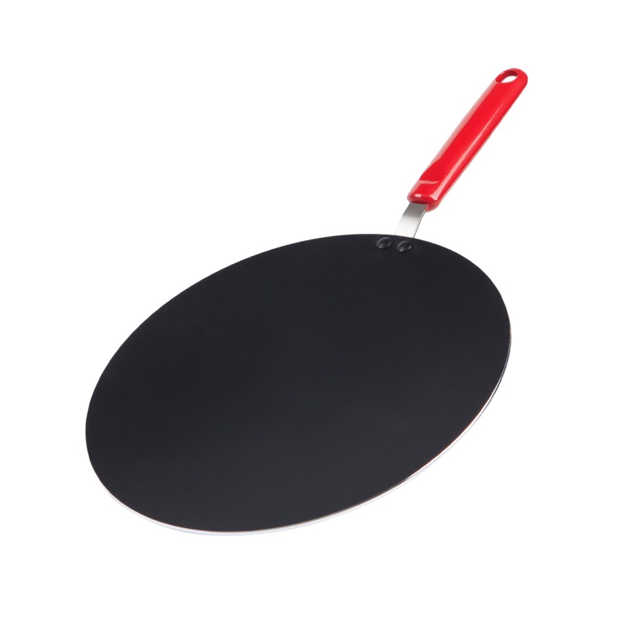 KITCHENMARK Nonstick Aluminium Concave Tawa 28cm - Red