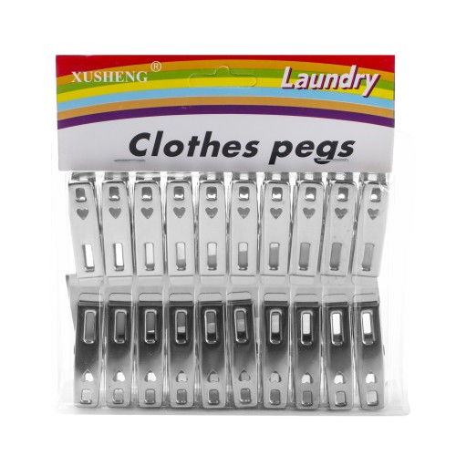 Generic Stainless Steel Cloth Pegs Clips 20pc Pack