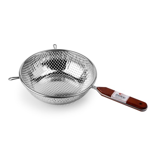 KITCHENMARK Wooden Handle Steel Strainer - 7