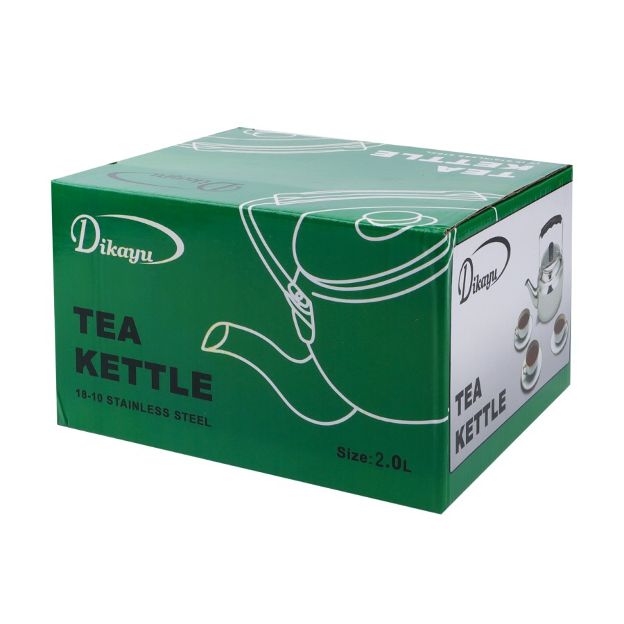 Generic Stainless Steel Tea Kettle 2L - Silver