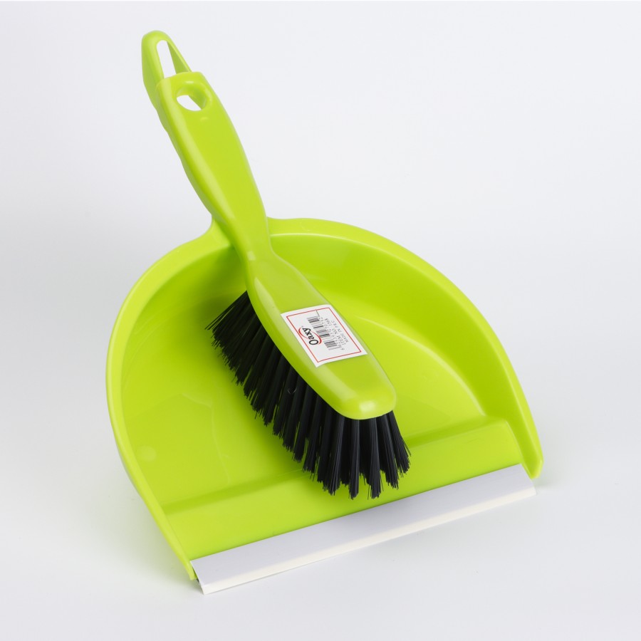 Oaxy Dustpan with Brush - 3 Color Pack