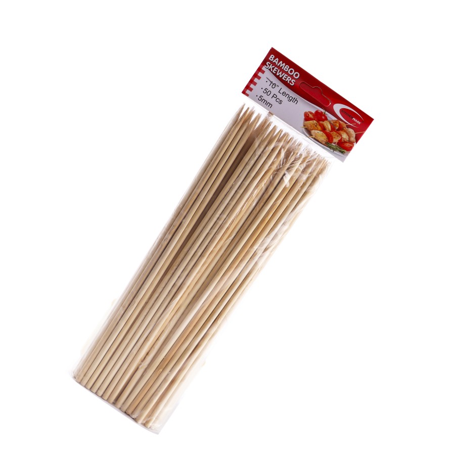 KITCHENMARK Bamboo BBQ Skewers 50pc Pack - 25cm