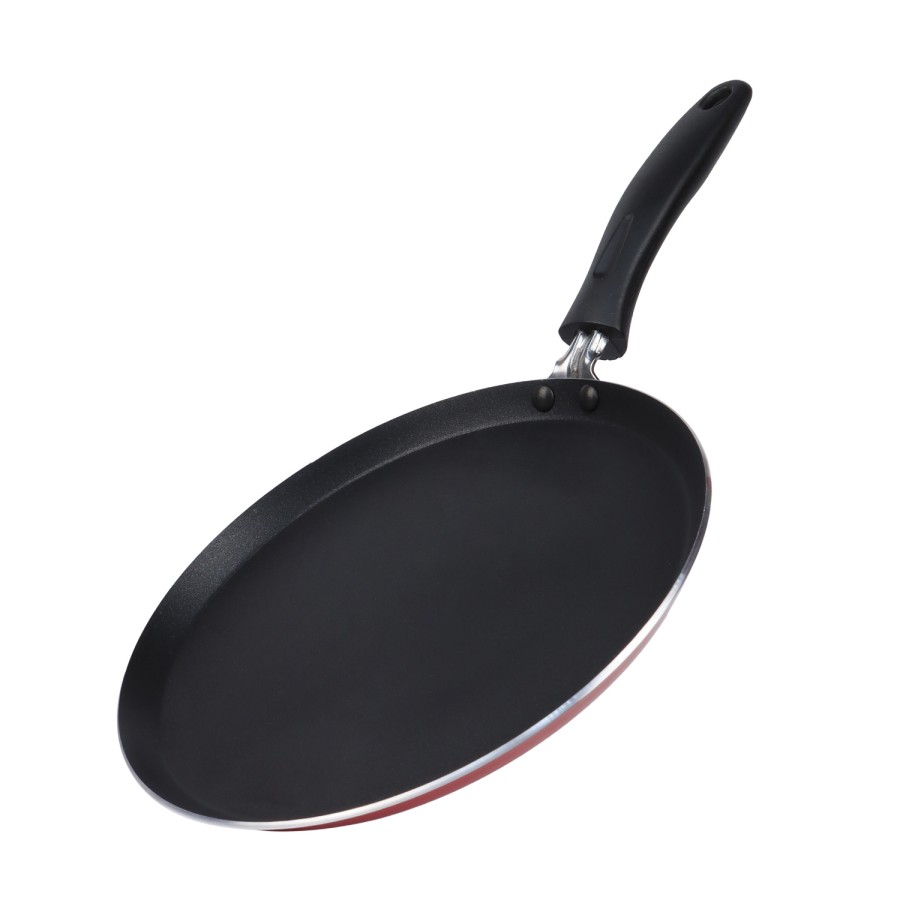 KITCHENMARK Nonstik Aluminium Flat Tawa 24cm - Red