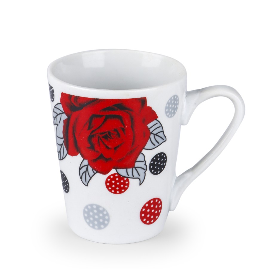 KITCHENMARK Ceramic Cup 100mL - Set of 12 - Roses