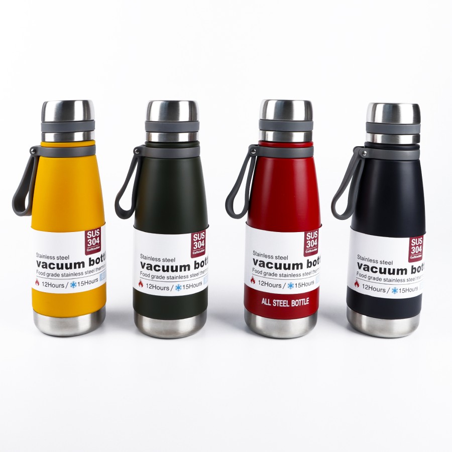 Generic Vacuum Thermos Stainless Steel Bottle 600mL - 4 Color Pack