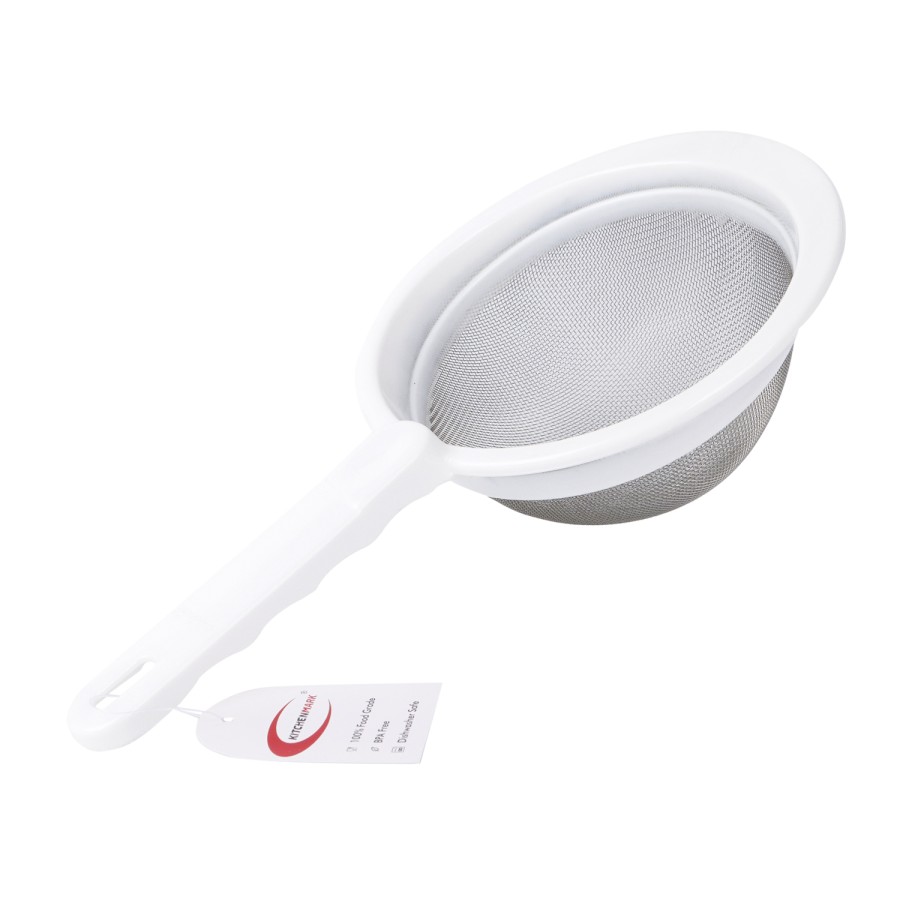 alltime Plastic Stainless Steel Strainer 31cm - White