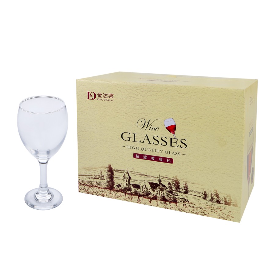 Generic 6pcs Wine Glasses 320ml Pack - 8 Boxes per Carton