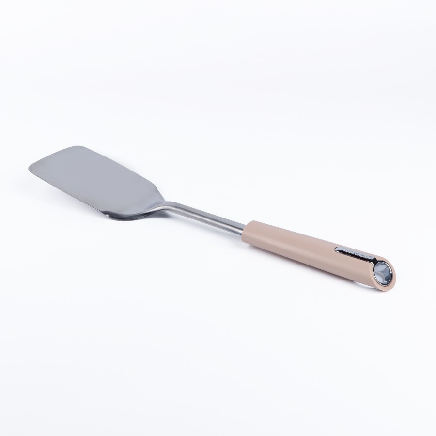 BECHOWARE Stainless Steel Flat Turner Spatula 34cm - Beige